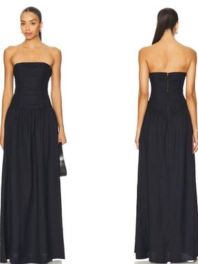 fitted lace wedding dress Long Nights Maxi Dress | Noir main image 0
